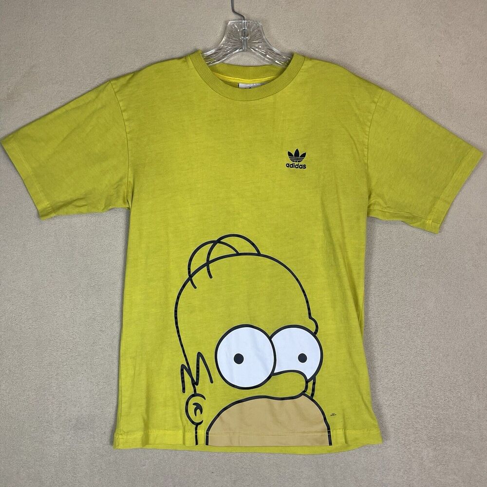 Adidas Originals Shirt Mens Small Green‎ The Simpsons Graphic Tee